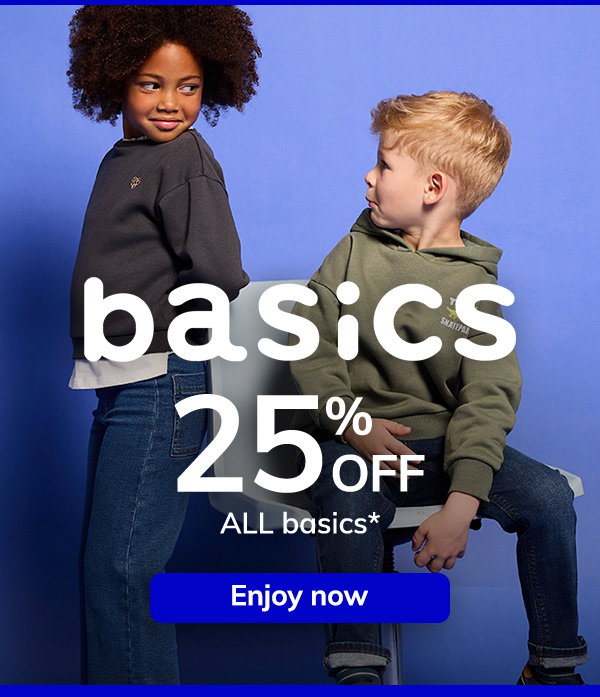 Basics 25% off on all basics