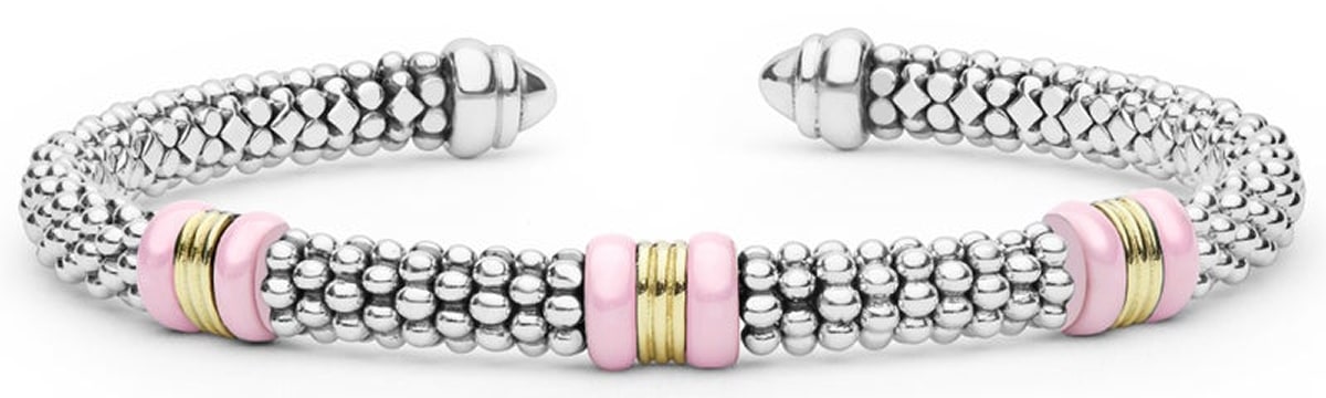 Two-Tone Pink Ceramic Versa Bracelet