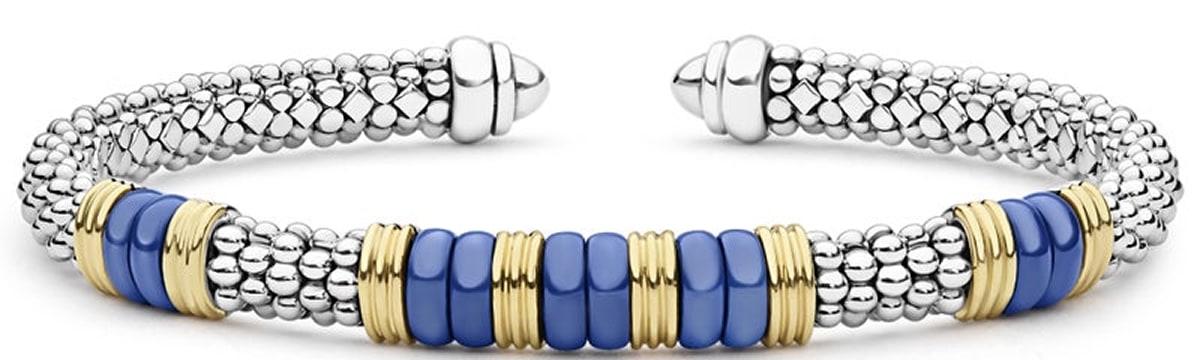 Two-Tone Ultramarine Ceramic Versa Bracelet