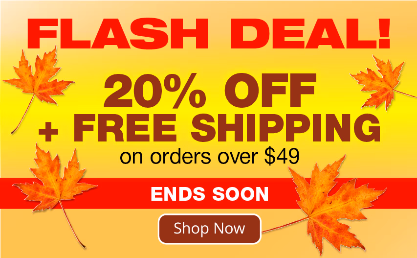 20% OFF + Free Shipping