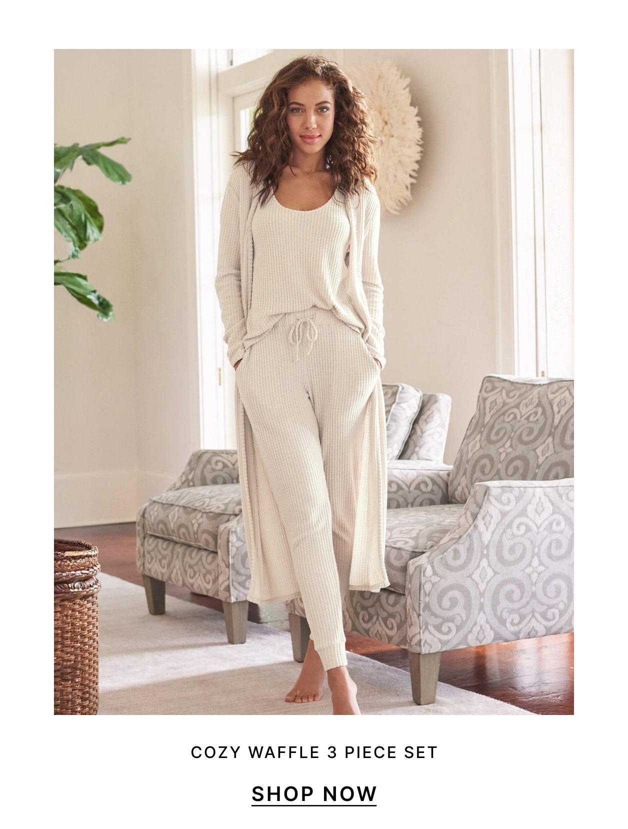 Cozy Waffle 3 Piece Set