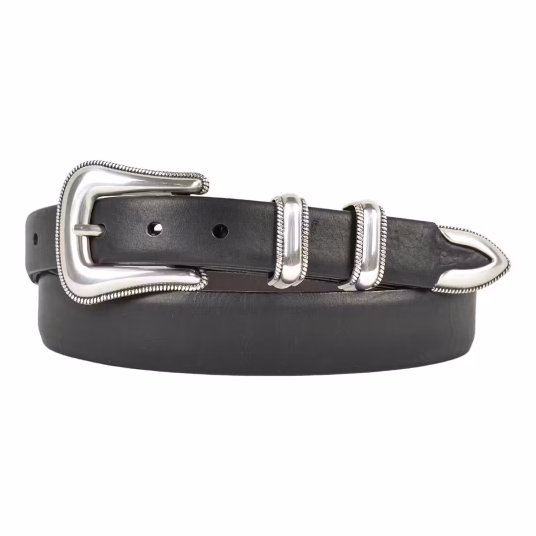 Mc Coy II Bison Leather Western Belt