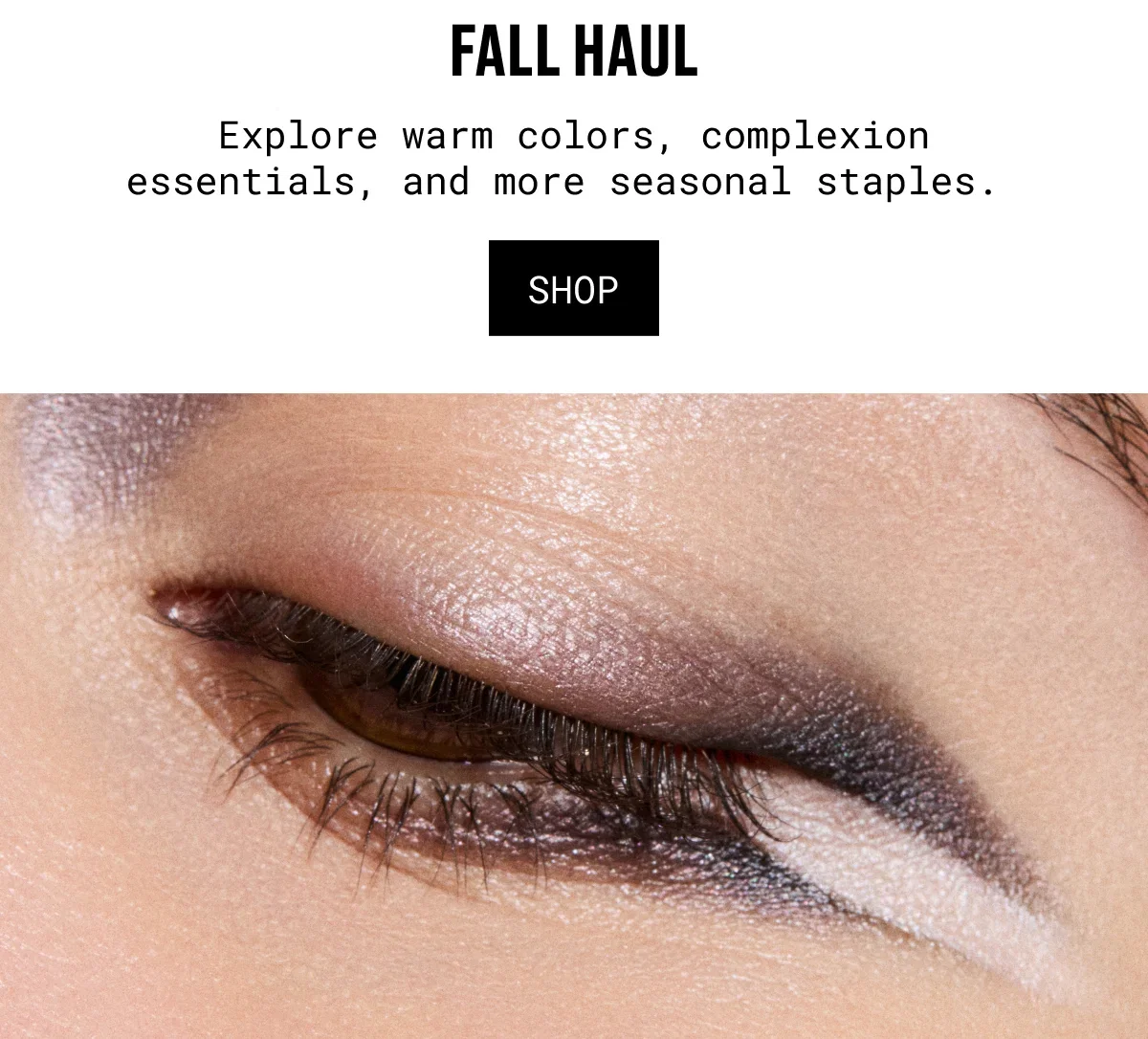 FALL HAUL | Explore warm colors, complexion essentials, and more seasonal staples. | SHOP