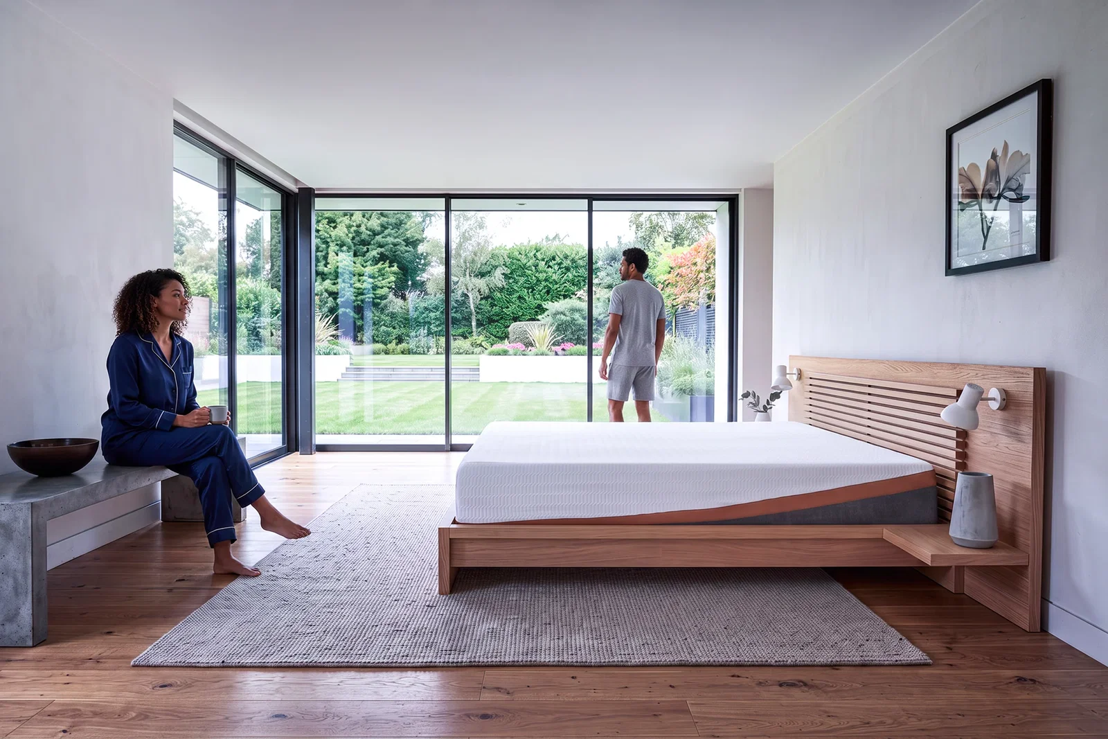 REM-Fit 5000 Lux Elite Hybrid Mattress - free pillows with every mattress, £200 off divan sets, £150 off bed frames