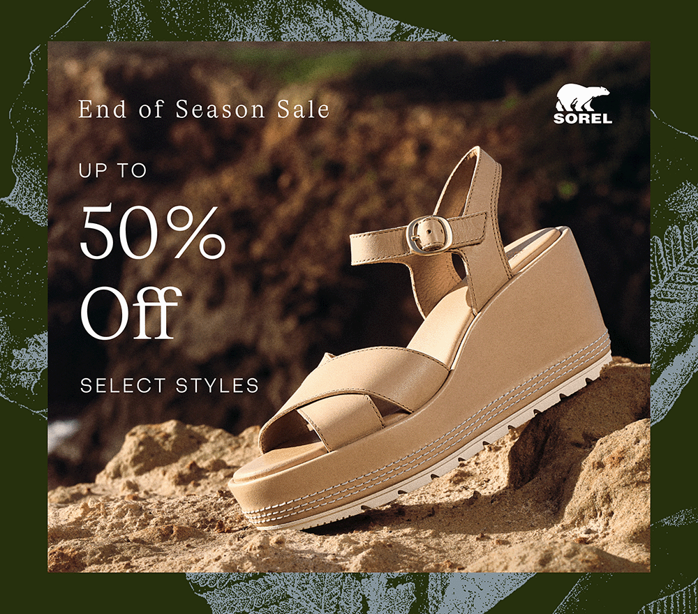 End of Season Sale. Up to 50% Off Select Styles. Sunpeak™ Wedge Ankle Strap Sandal - Honest Beige & Chalk