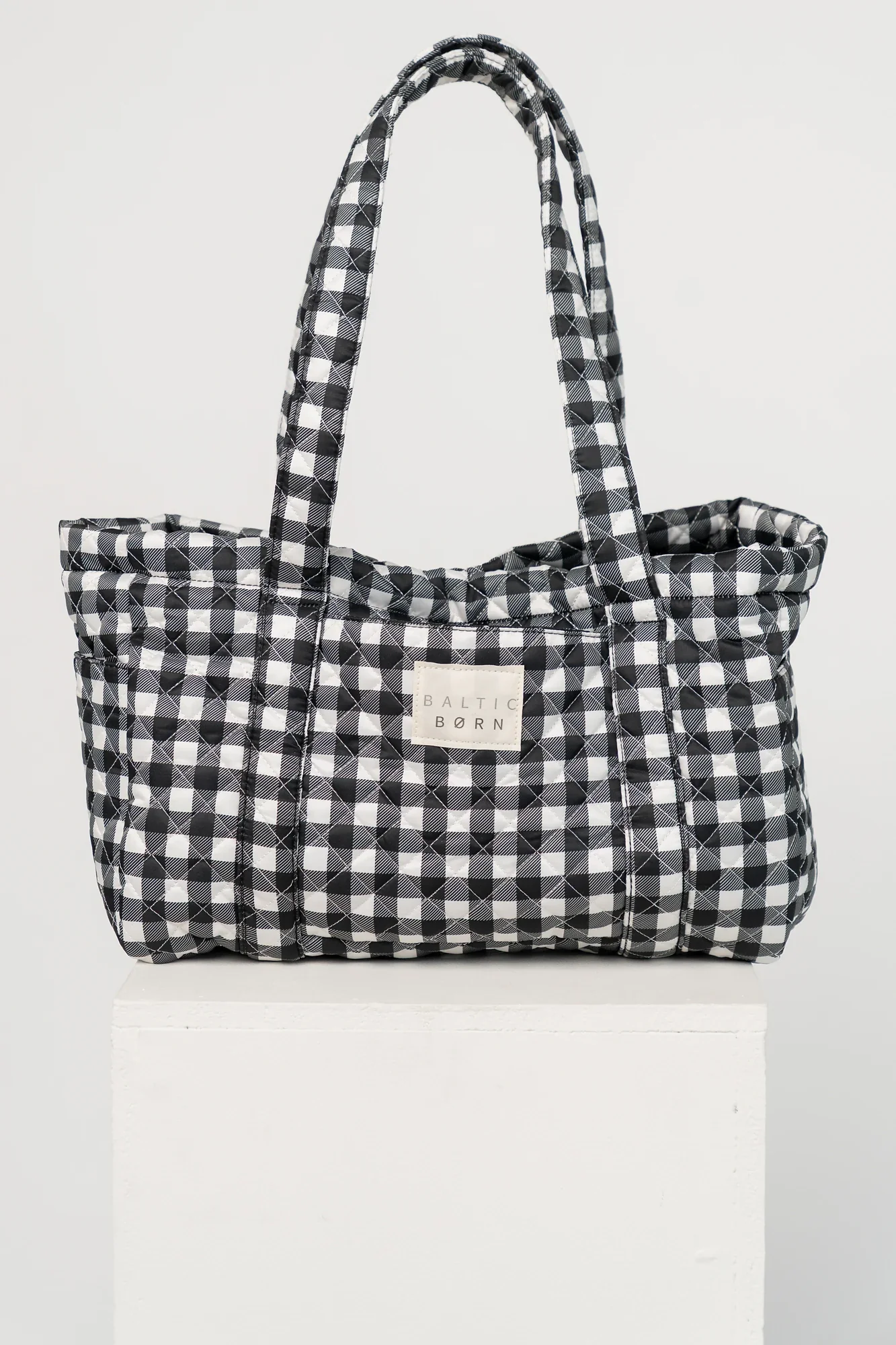 Image of Sedona Gingham Tote Bag | Black