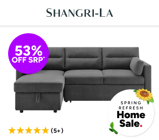 Shangri-La Carter 4 Seater Queen Sofa Bed with Reversible Chaise Product Image