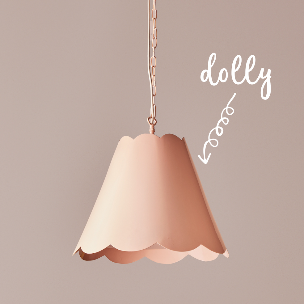 dolly pendant in pink