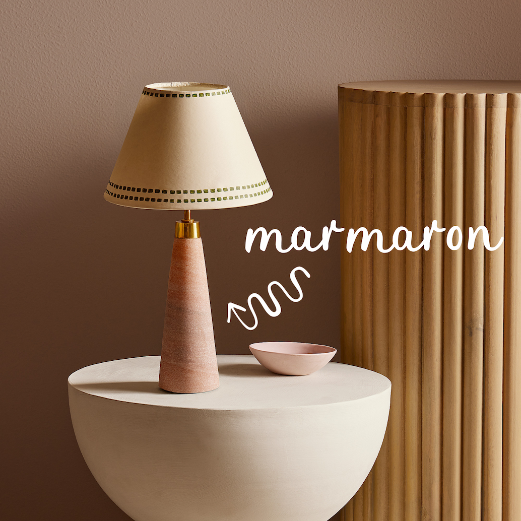 smaller marmaron rechargeable table lamp in pink