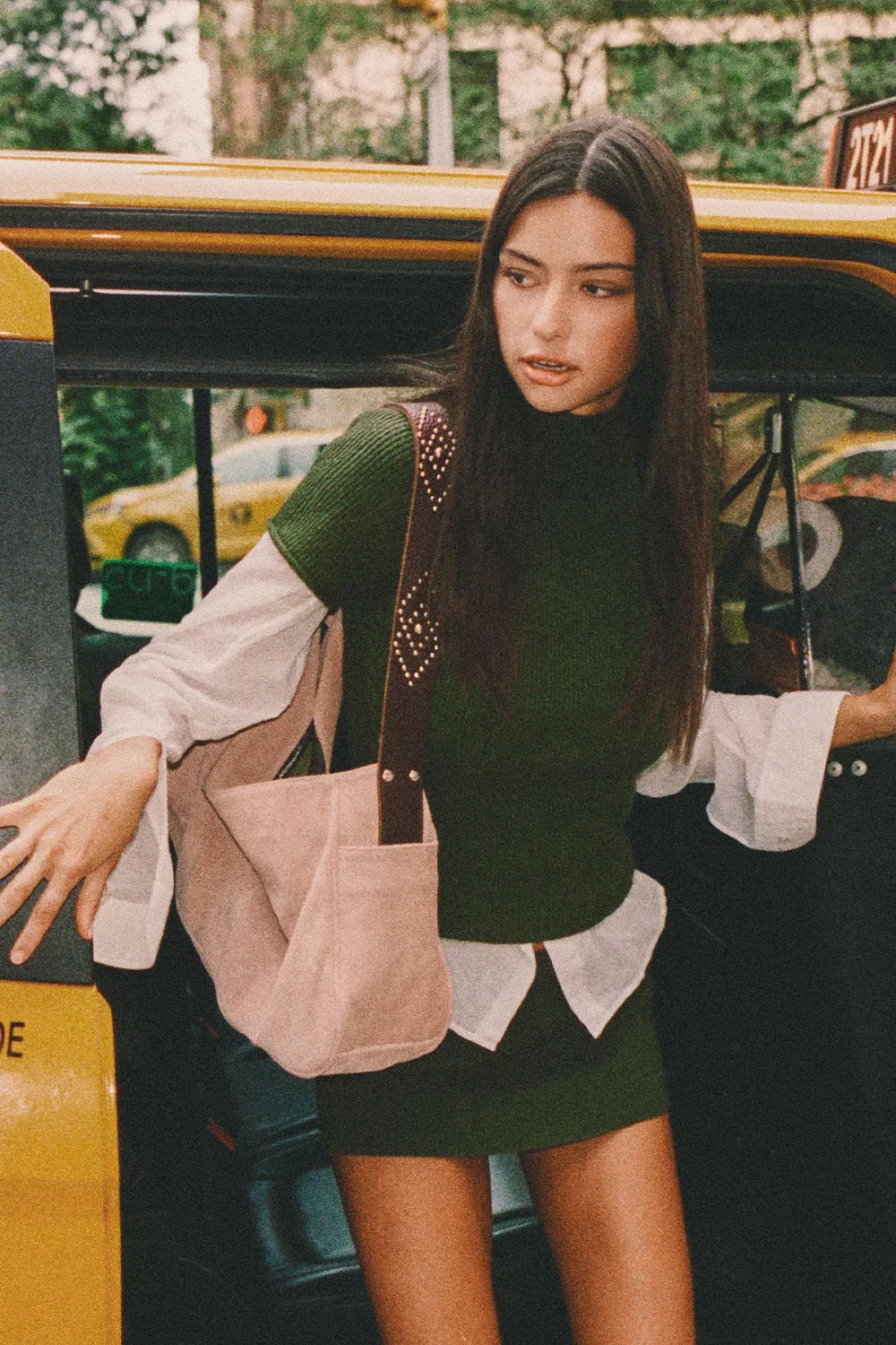 Image of Harmony Cloud Knit Mockneck Top - Alpine