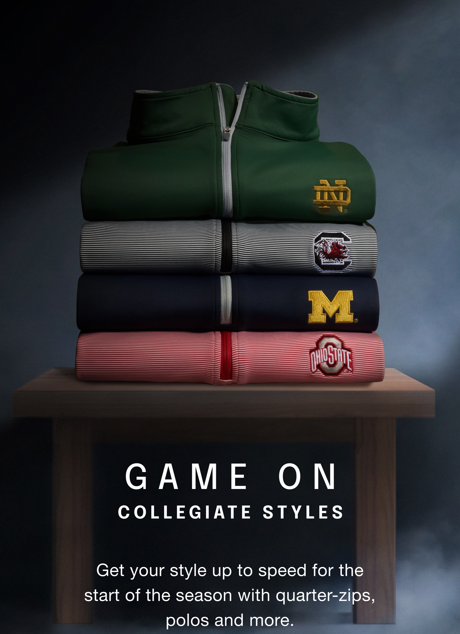 GAME ON COLLEGIATE STYLES