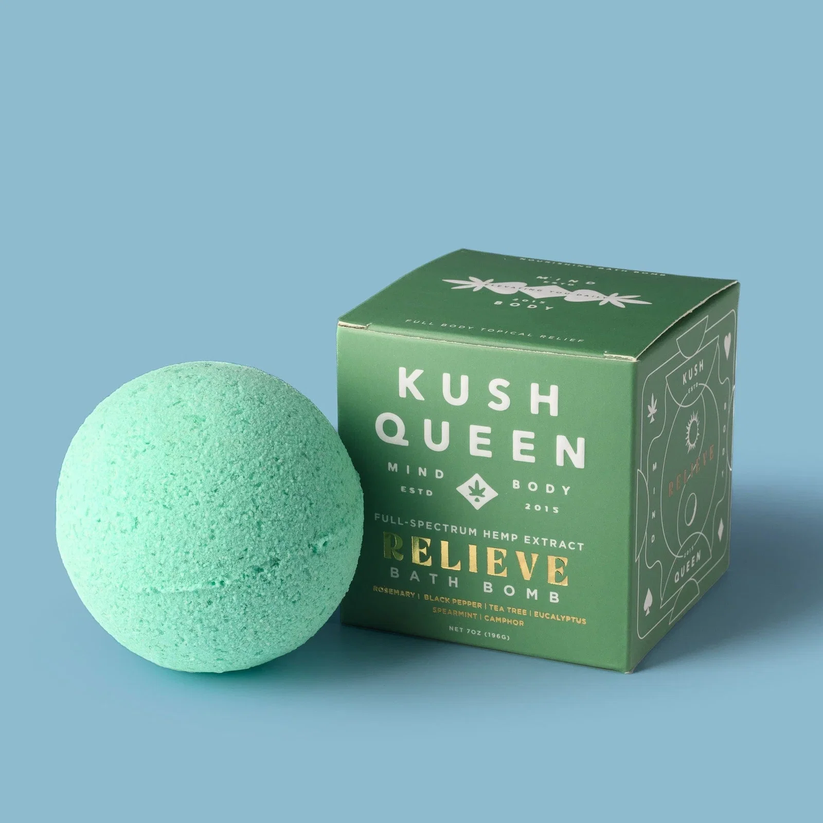 Image of Relieve 2:1 CBD & Delta 9 THC Bath Bomb