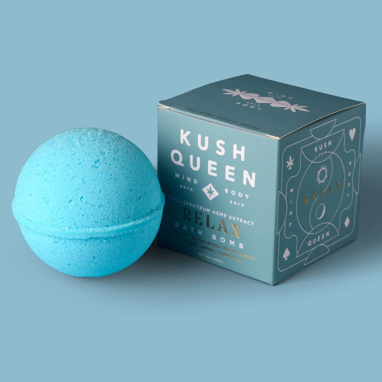 Image of Relax 2:1 CBD & Delta 9 THC Bath Bomb