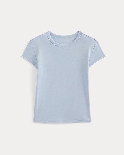 Image | Forever Jersey Shrunken Crew | Cashmere Blue