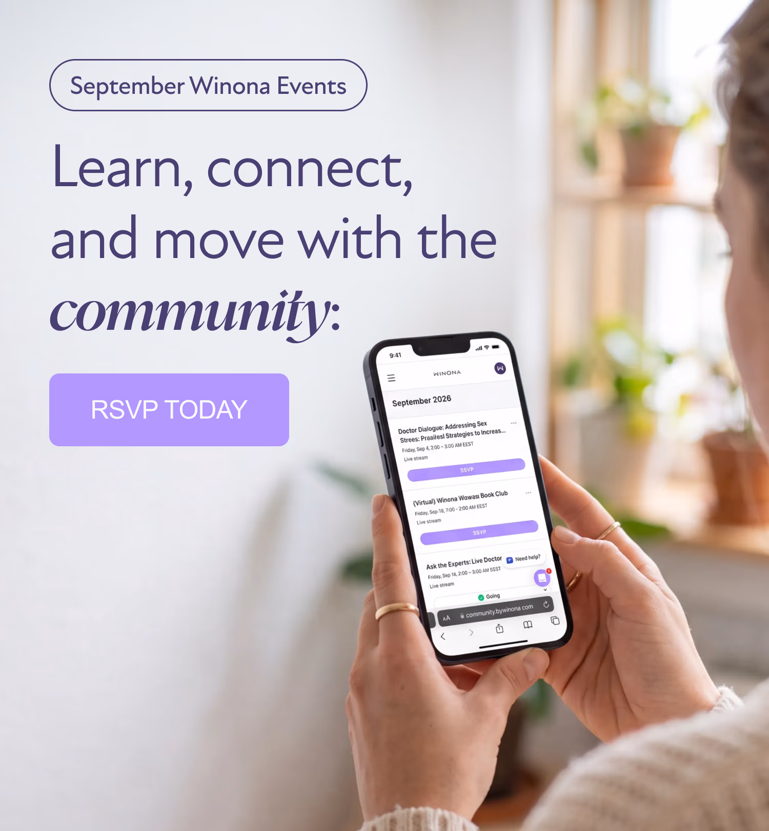 September Winona Events Learn, connect, and move with the community: [RSVP TODAY]