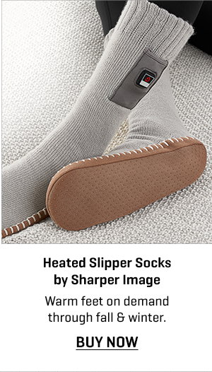 Heated Slipper Socks by Sharper Image