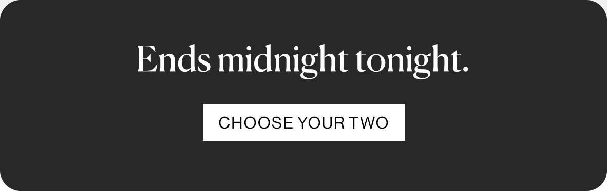 Two pairs, 20% off, until midnight on Sunday