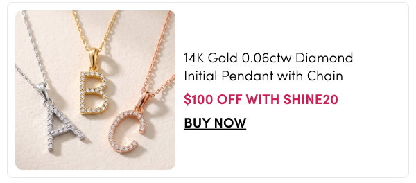 Sabrina Designs 14K Gold 0.06ctw Diamond Initial Pendant with Chain – $100 Off with SHINE20
