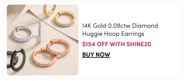 Sabrina Designs 14K Gold 0.08ctw Diamond Huggie Hoop Earrings – $154 Off with SHINE20