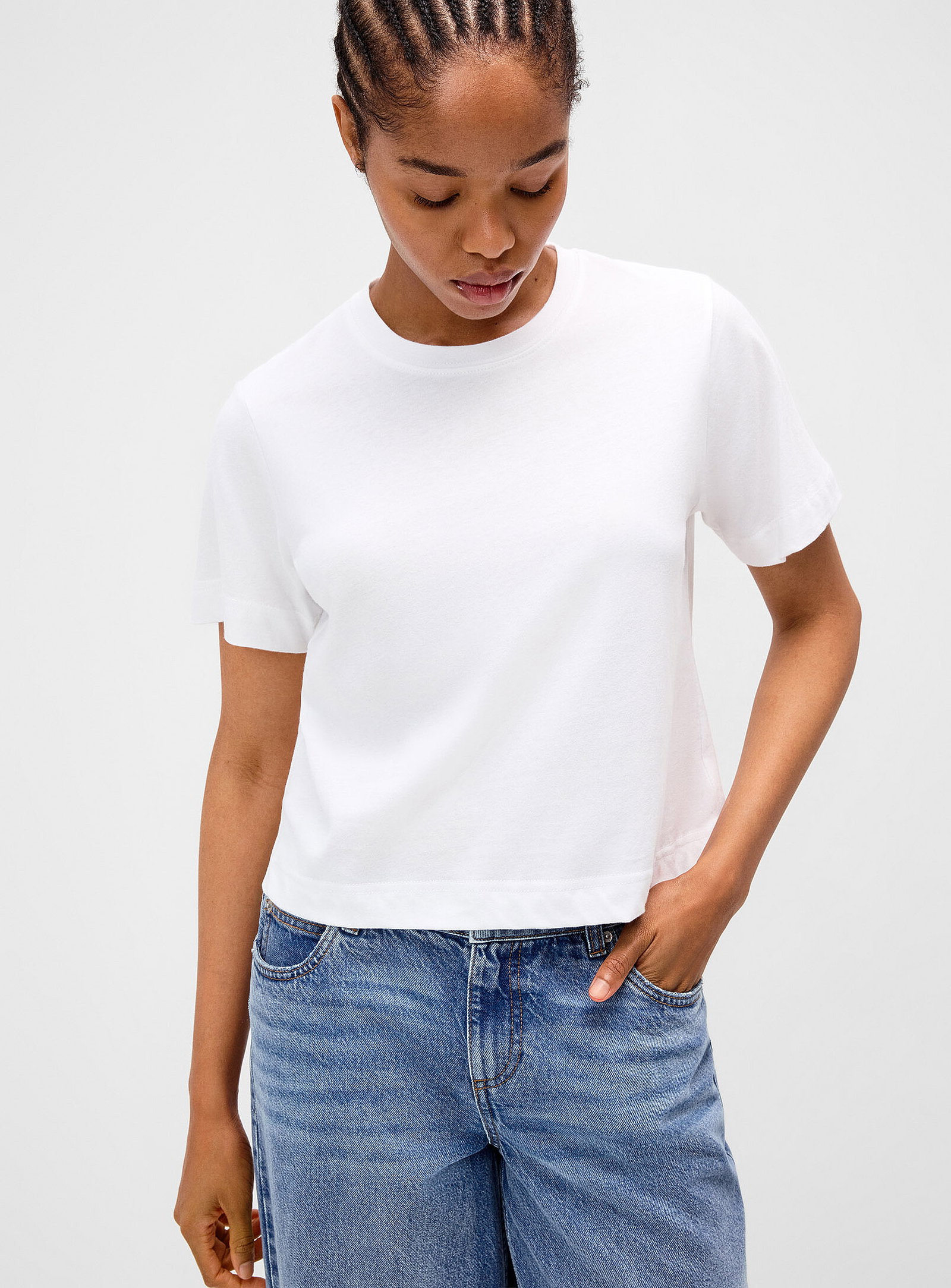 Boxy cropped T-shirt