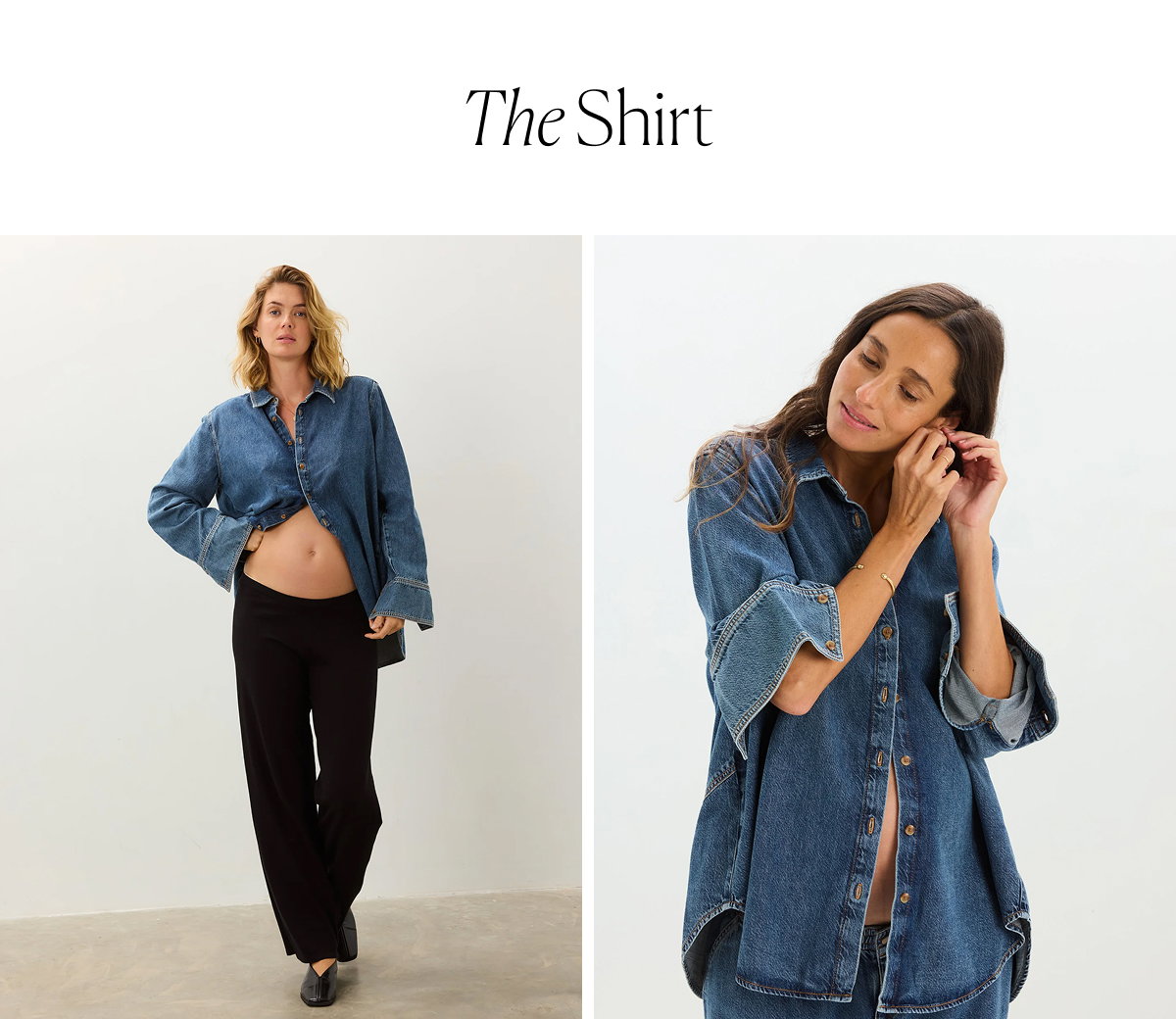 The Drapey Denim Boyfriend Shirt