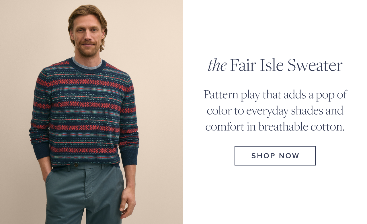 the Fair Isle Sweater Shop Now