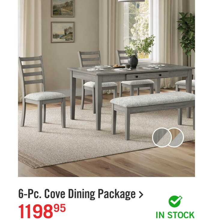 6-Pc. Cove Dining Package.