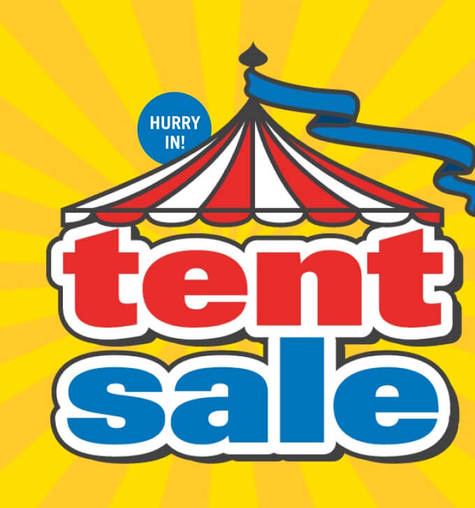 Tent Sale.