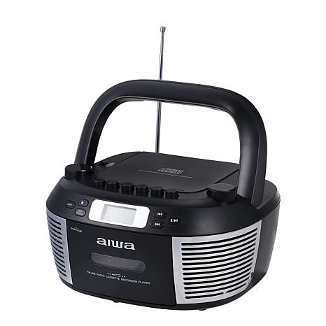 Aiwa Retro Boombox with Bluetooth, CD, Cassette & AM/FM Radio