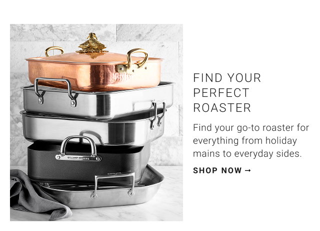 Find your perfect roaster -  Find your go-to roaster for everything from holiday mains to everyday sides. Shop Now
