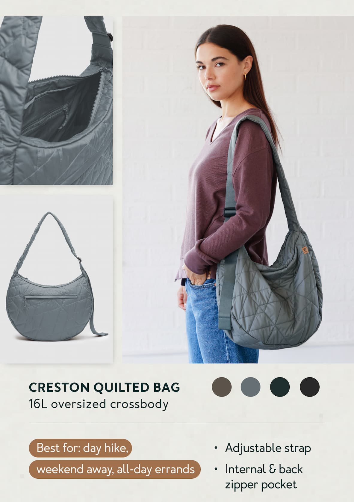 Creston Quilted Bag