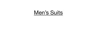 Men's Suits