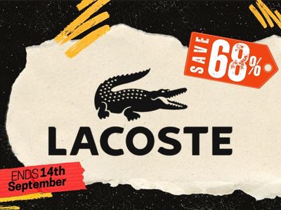 Save Up To 68% on Lacoste
