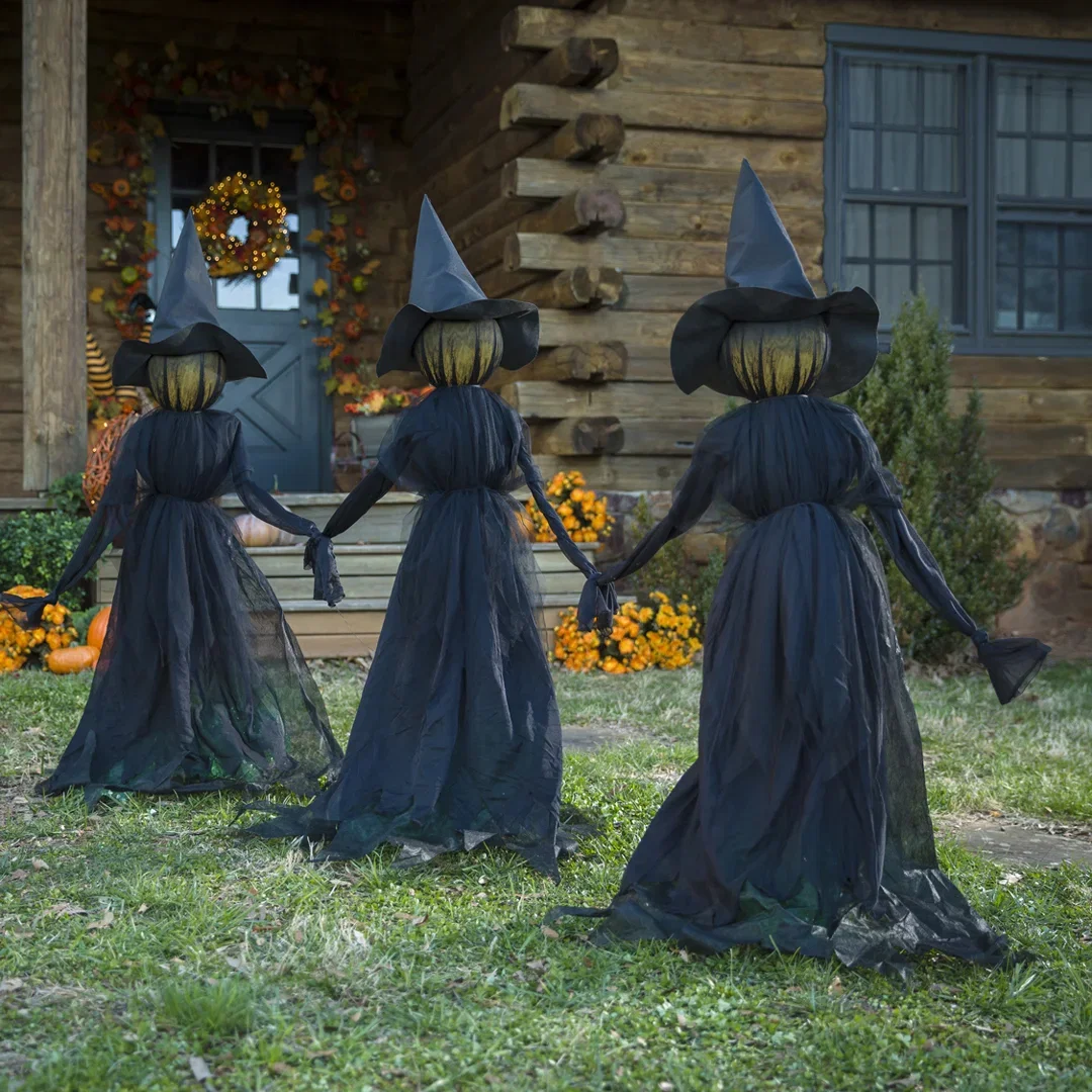 LED Lighted Witch Garden Stake