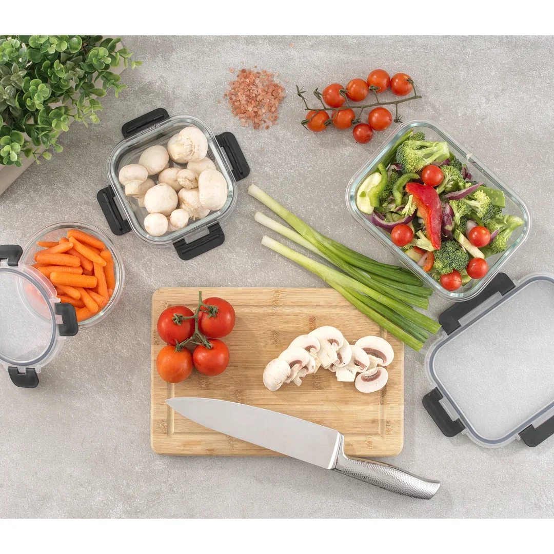 JoyJolt 24-Piece Glass Storage Container Kitchen Food Storage Set with Lids
