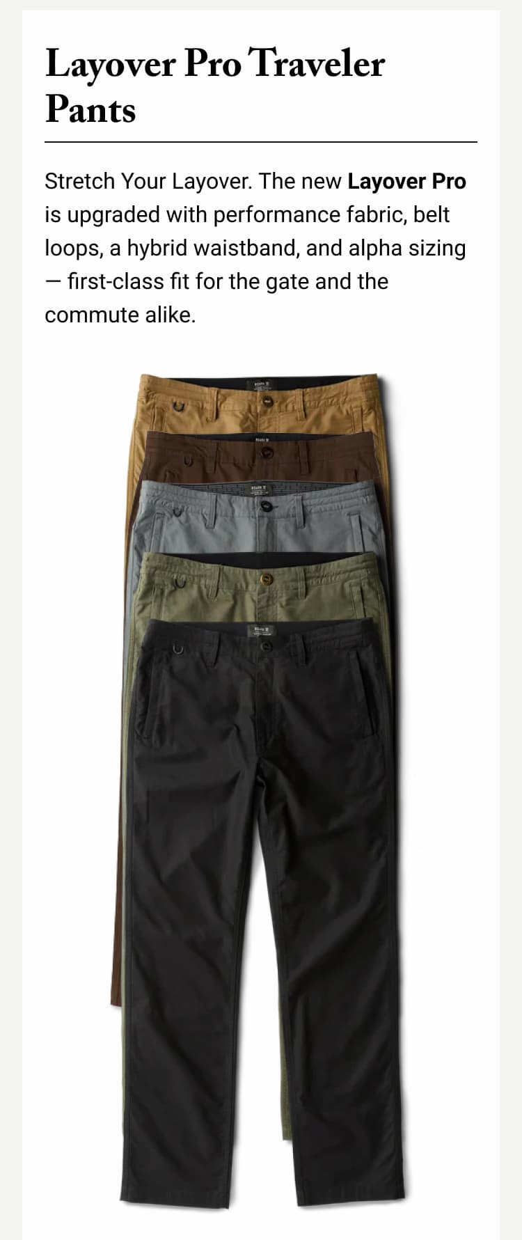 Layover Pro Traveler Pants