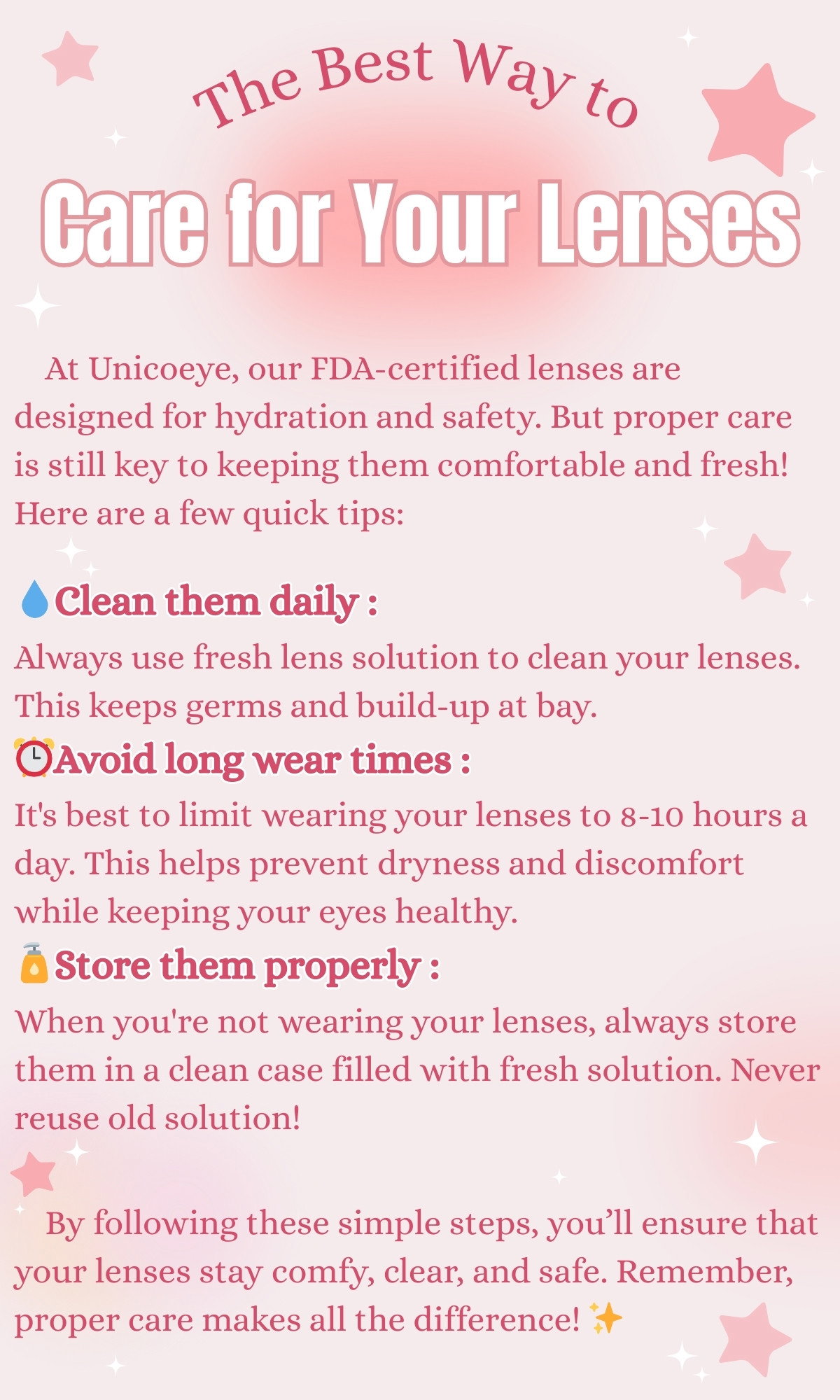 Lens Care Tips