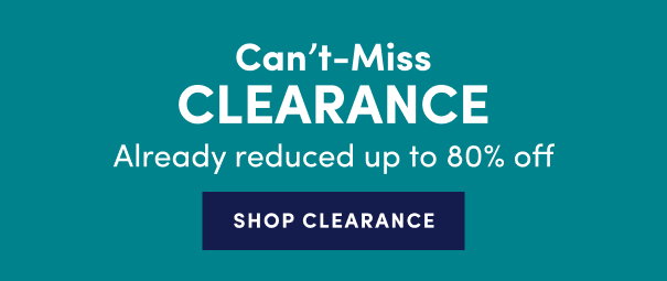 up to 80% off clearance