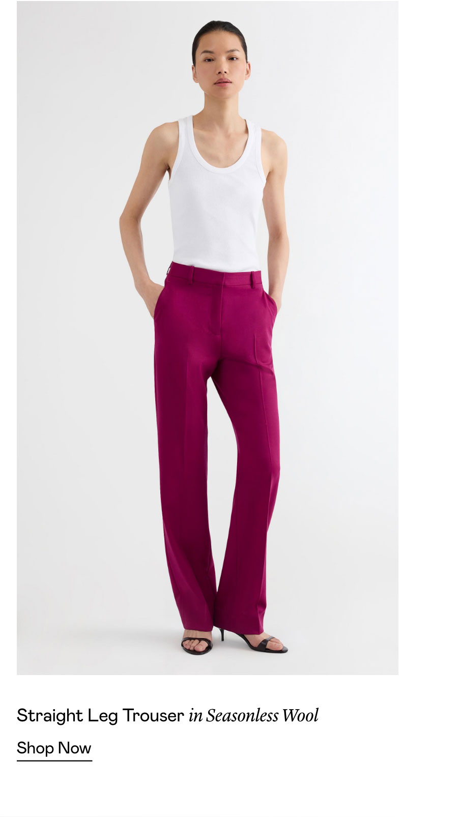 Straight Leg Trouser in Seasonless Wool
