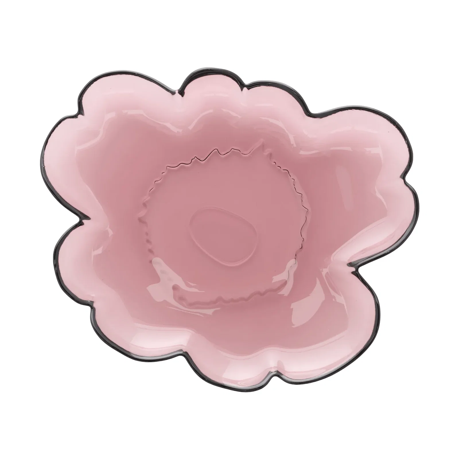 Unikko glass plate 20 cm Heather