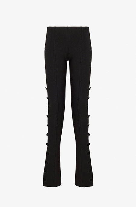Martina Pant in Compact Stretch Viscose in Black