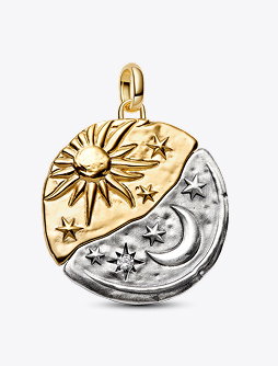 Sun & Moon Oversized Medallion Charm