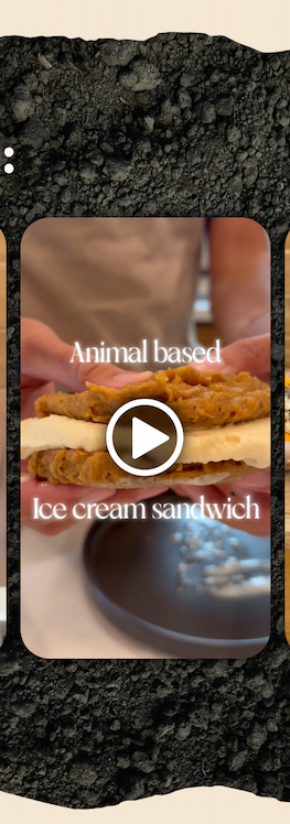 Animal Based ice cream sandwich