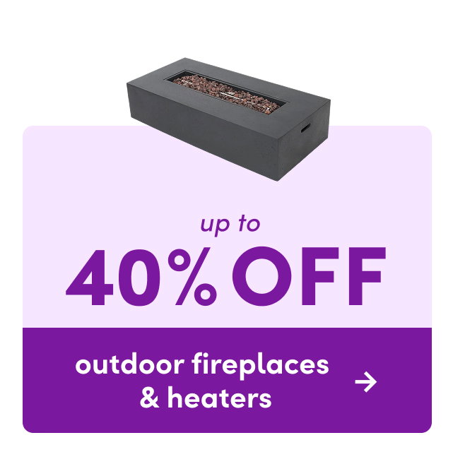 outdoor fireplaces & heaters clearance