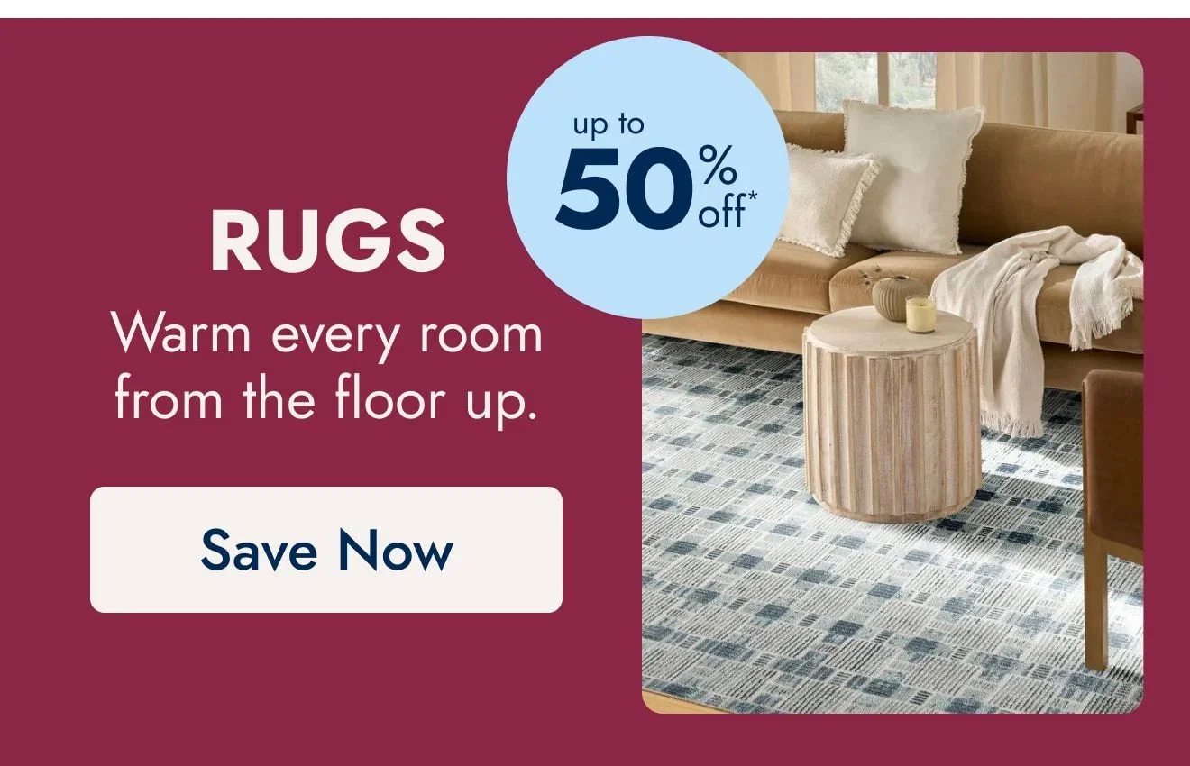 Rugs up to 50% off
