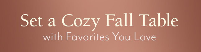 Set a Cozy Fall Table