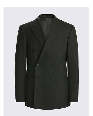 Slim Fit Khaki Flannel Suit