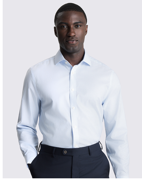 Regular Fit Sky Stripe Non Iron Shirt