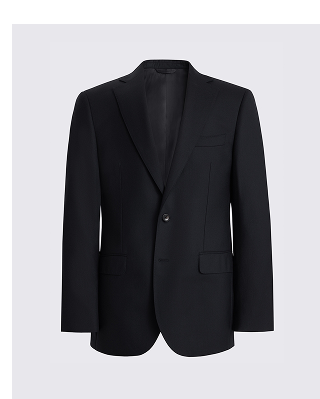 Regular Fit Navy Twill Suit
