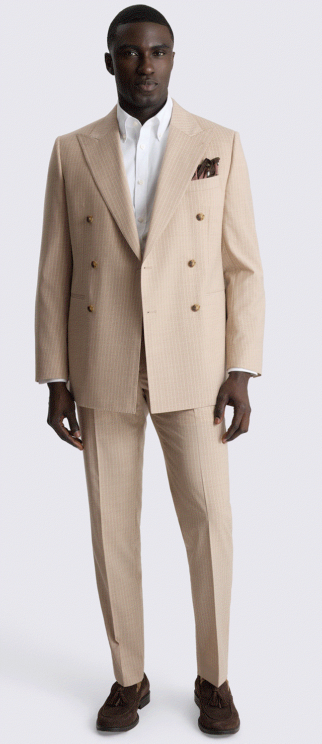 Tailored Performance Neutral Stripe Suit